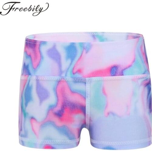 Girls Ballet Shorts Gymnastics Leotard for Girls Shorts Boy-cut Ballerina High Waist Dance Shorts Bottoms Sports Activewear