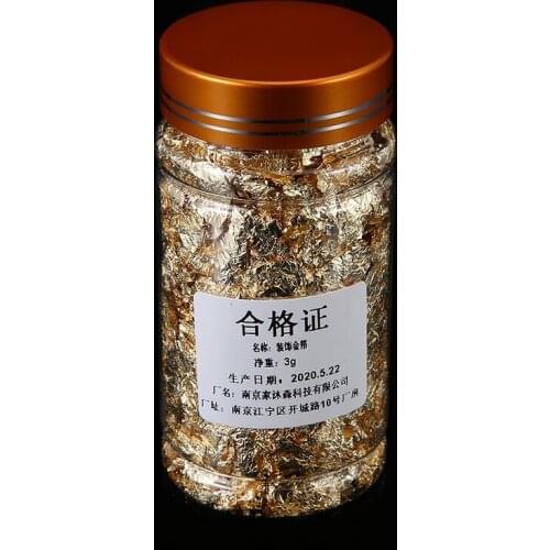 3g/bottle Nail Art Glitter Foil Flakes Tips Nail Decor Painting Gliding Fragments Gold Silver For Polish Gel UV Nail Decoration