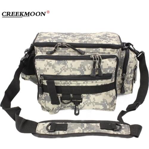 Large Fishing Bag Oxford Fishing Gear Lure Bait Reel Fishing Tackle Bag Gear Storage Case Outdoor Carp Shoulder Crossbody Bags