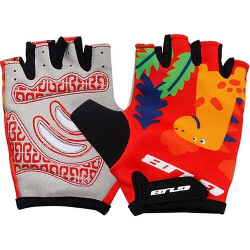 GUB S022 Children Bike Gloves Outdoor Sports Half Finger Gloves Gym Weight Lifting Workout Jogging Running Exercise for Kids