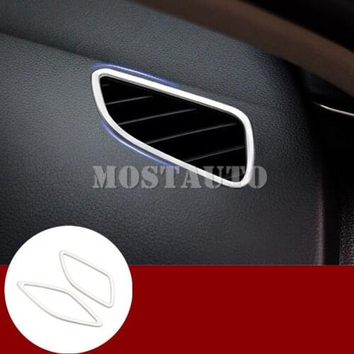 For Audi A6 S6 Interior Dashboard Air Vent Outlet Trim Cover 2012-2018 2pcs Car Accessories Interior Car Decor Car Trim