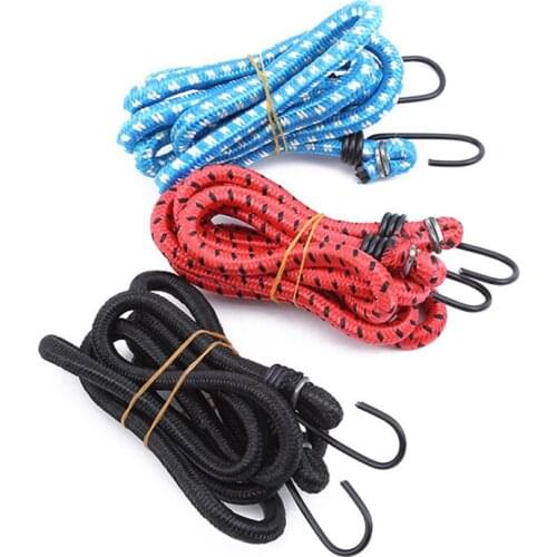 Elastic Bungee Cord Hooks Bikes Rope Tie Bicycle Luggage Roof Rack Strap Fixed Band Hook Elastics Rubber Luggage Rope
