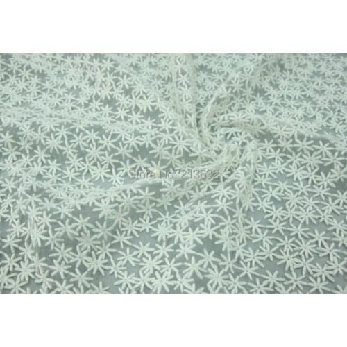 POp123-14 tulle voile organza textile fashion Eugen yarn cotton flower full summer bag Eugen yarn embroidery fabric embroidery