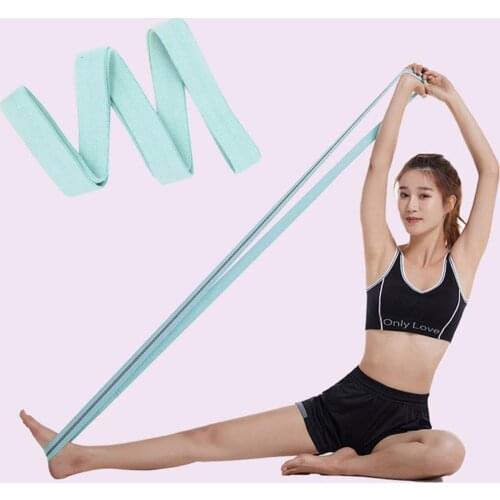 Fitness Yoga Stretching Band Polyester Cotton Pull Strap Belt Multi-functional Exercise Resistance Bands With Super Elasticity