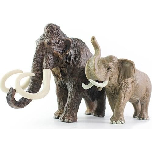 Animal toy simulation Mammoth African elephant solid core model Decoration plastic model toy