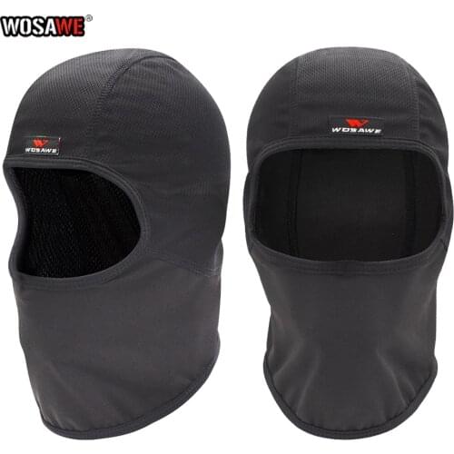 WOSAWE Motorcycle Full Face Mask Mesh Breathable Anti-Sweat Rancing Motocross Cycling Riding Skiing Hat Helmet Inner Caps