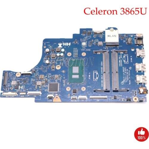 NOKOTION BAL21 LA-D802P Main board FOR DELL Inspiron 15 5567 CN-05KTY0 05KTY0 Laptop motherboard With Celeron 3865U DDR4