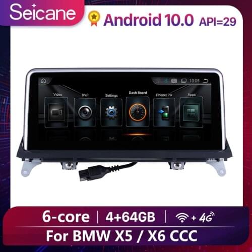 Seicane Android 10.0 IPS 10.25 inch Car GPS Navigation Radio Multimedia Player For BMW X5 E70 X6 E71 2007 2008 2009 2010 CCC