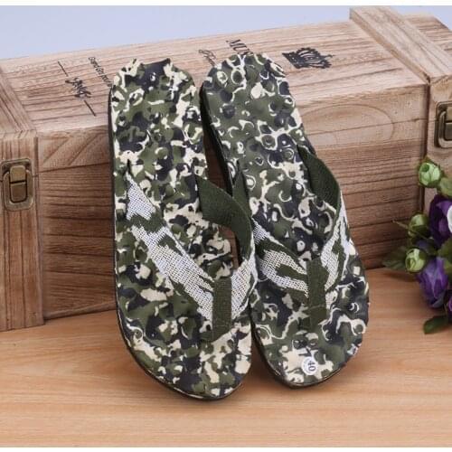 2020 New Men Shoes Mens Camouflage Slippers Japanese Sandals Flip Flops For Men Platform Sandals Beach Slippers Size 40~45