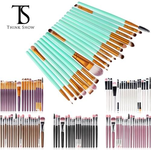 THINKSHOW 5/7/20pcs Professional Makeup Brushes Set Cosmetic Eye Shadow Foundation Powder Make Up Brushes Beauty Make Up Tool