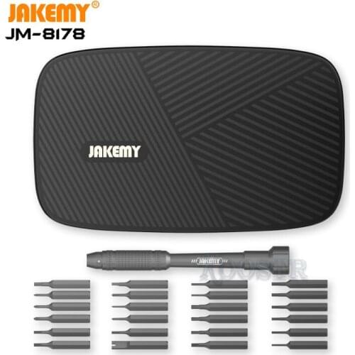 26 IN1JAKEMYJM-8178 Precision Screwdriver Set Magnetic Bits Aluminum Alloy Handle Screw Driver for iPhone Computer Repair Tools