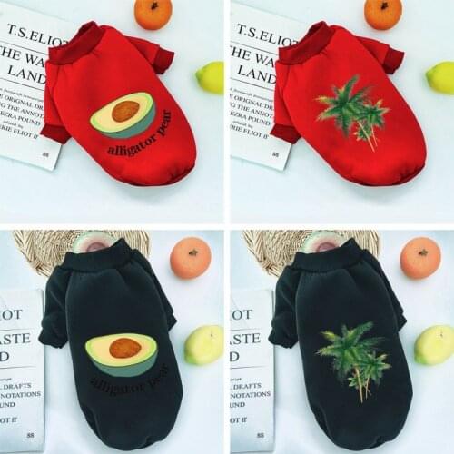 Dog Clothes Soft Cute Print Pattern Pet Dog Sweater Clothing for Cats Winter Warm Pet Outfit Dog Coat For Small Medium Dogs