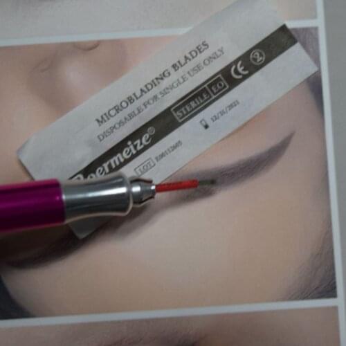 100Pcs Assorted Disposable Sterilized Tattoo Needles 21RL Needles Tattoo Agujas Microblading Naalden Permanent Makeup Tattoo Pen