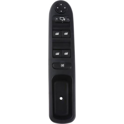 Electric Power Window Lifter Lock - Master Control Switch, Front Left Driver Side for Peugeot 207 Citroen, 96642444XT