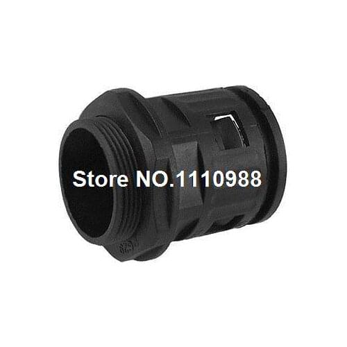 PG29 Plastic Quick Connector Blk for Corrugated Conduit
