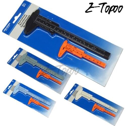 2pcs/SET 150mm Plastic Vernier Caliper Ruler 0-150mm 0-80mm plastic caliper Permanent Healthy Measure Tool