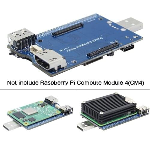 Raspberry Pi CM4 IO Board Stick with Heatsink for Raspberry Pi Compute Module 4