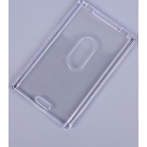 Clear Card Cover Plastic Transparent Card Holder Men Women Business Bank ID Credit Card Child Bus Card Cover Case Protector