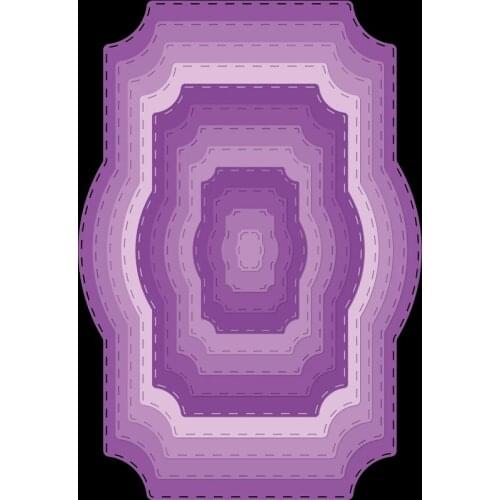 Mmao Crafts Metal Steel Cutting Dies New Irregular rectangular frame Scrapbooking Paper/photo Cards Embossing Dies