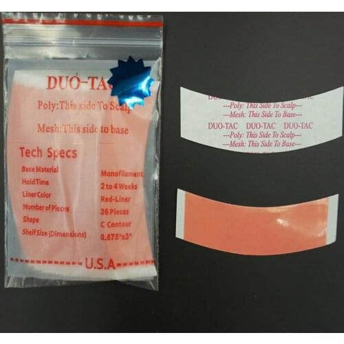 Pink Duo-Tac Double Sides Adhesive Full Lace Front Wig Support Tape T009