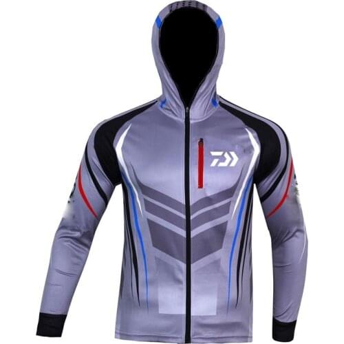 Fishing Shirt Long Sleeve Quick Dry Breathable Outdoor Fishing Jacket Sports Sunscreen Mens Plus Size Fishing Jerseys