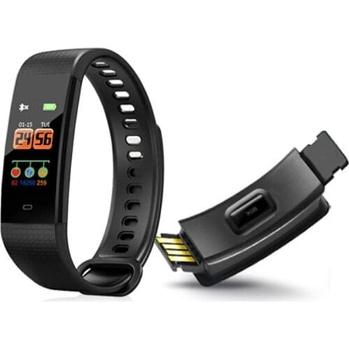 Smart Band Heart Rate Blood Pressure Monitor High Brightness Colorful Screen Smart Bracelet Wristband Notification