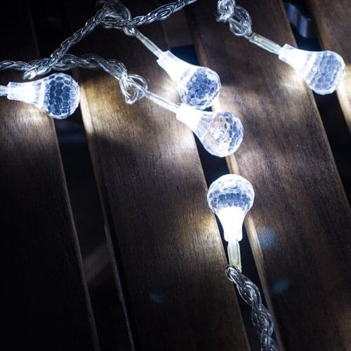 Toprex 10m water drop LED string lights christmas tree decoration garden light wedding decoration