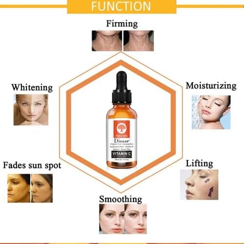 AUQUEST VC Essence Fade Imprint Stock Whitening Moisturizing Shrink Pores Brightening Face Serum Fading Acne Marks Essence