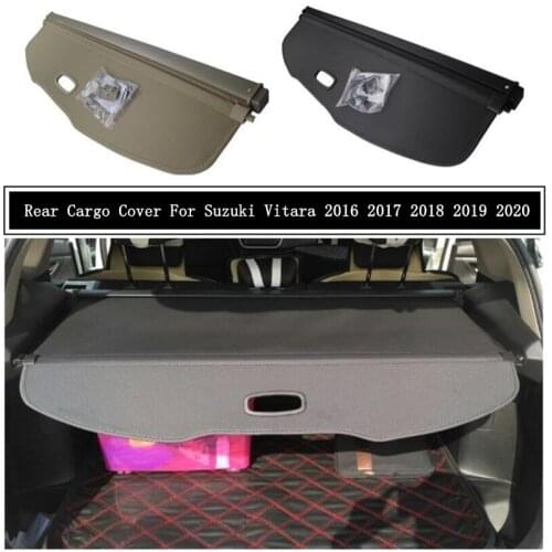 Rear Cargo Cover For Suzuki Vitara 2016 2017 2018 2019 2020 Partition Curtain Screen Shade Trunk Security Shield Auto Accessorie