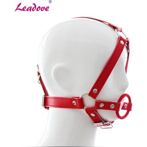 Mouth Gag Oral Fixation Metal Round Mouth Bite O Ring Gags Open Mouth Stopper Slave Adult Sex Game Toys for Couples XN0173
