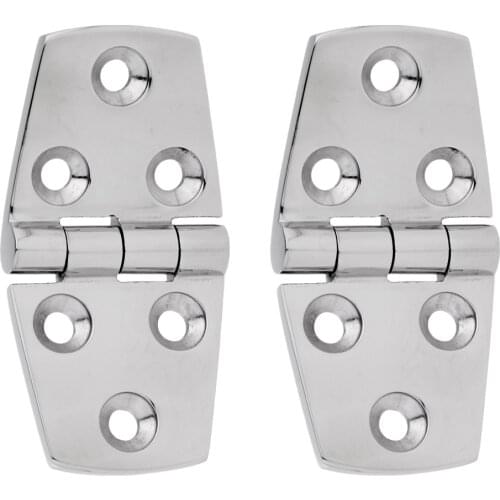 1 Pair Polished Strap Hinge Door Hinges Fitting For Boat Yacht Canoe Etc 316 Stainless Steel Corrosion-Resistant