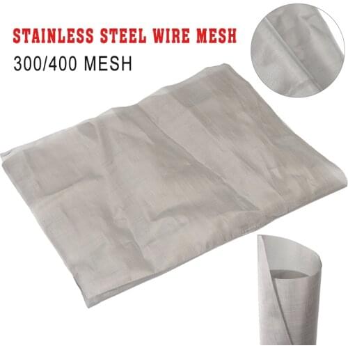 1pc Stainless Steel Woven Wire Mesh High Strength Screening Sheet Filter 30*20cm 180/300/325/400 Mesh For Machinery Manufacture