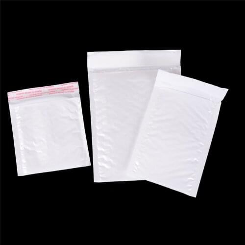 10pcs/lot Blank Multi-function Polyethylene Material Padded Paper Envelopes White Shipping Bubble Mailers Packaging Bags