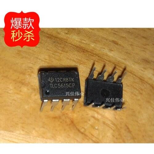 10PCS New original authentic TLC5615CP DIP8 10 -bit digital