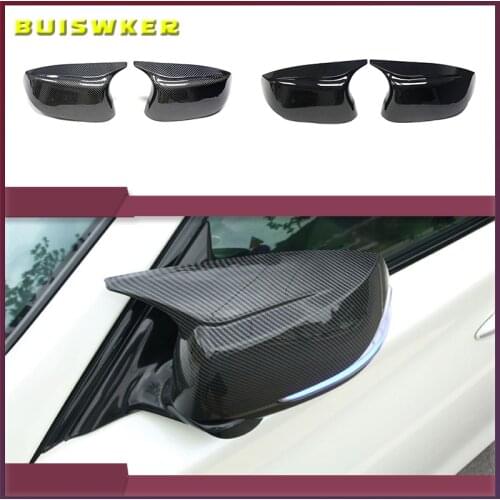 Car Side 2pcs Glossy Painted Bright Black for Infiniti Q50 Q60 Q70 SQ50 XQ30 2014-2020 Rearview Mirror Cover Caps