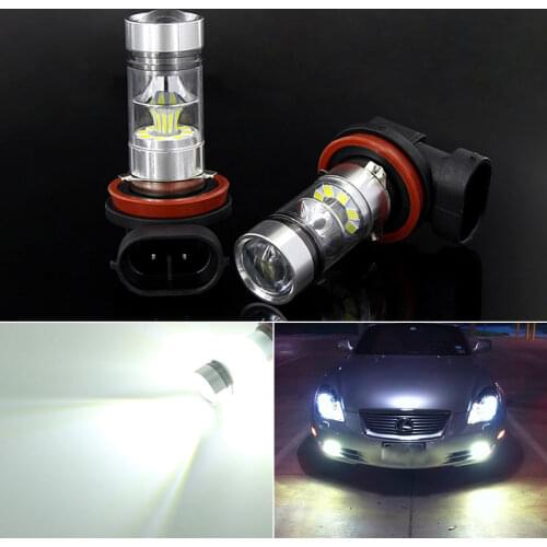 2XCanbus H8 H11 LED Fog Light Bulb For LEXUS GS460 GS430 GX400 RX450h RX200t SC430 CT200h RX270 LS430 IS250 NX200 NX200t GS300h