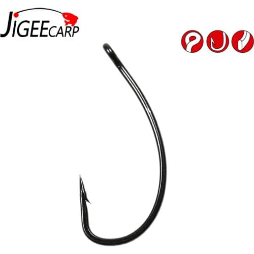 30&100pcs Carp Fishing Hook Barbed Carp Hooks High Carbon Steel Micro Barb Chod Hair Rigs Hooks Jig Head Fishing Tackle