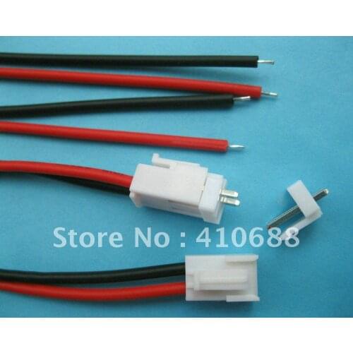 6 Pcs VH3.96 3.96mm 2 pin Female 22AWG Wire with Male Connector 300mm Leads