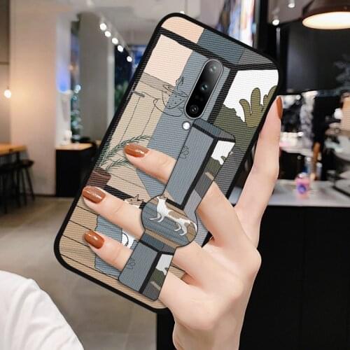 Wrist Strap Bracket Cover For Oneplus 3 3T 1+ 5 5T One plus 6 T 6T Coque Cute Holder Case For Oneplus Nord 7 7T 8 Pro
