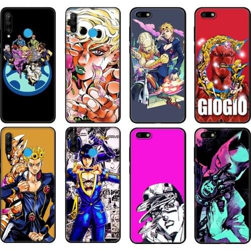 Black tpu Case For Huawei Honor 20 Lite 10 10i 20S 30S 30 Case Honor 7A 7s 7C Case Cover JOJO 39 s Bizarre Adventure Japanese