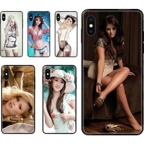 Black Soft Fashion Mobile Phone Fashion Sexy Girls For Huawei Honor 6A 7A 7X 8C 8X 9 9A 9I 9X 10 10I 20 20I 20S Lite Pro