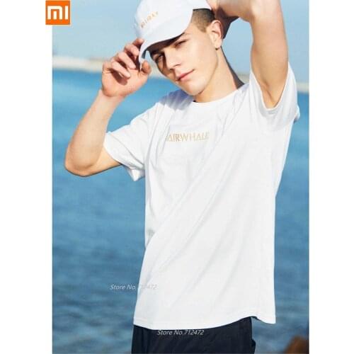 For Xiaomi Men Fashion Casual Cotton breathable Comfortable T-shirt White Printing Loose Short sleeve