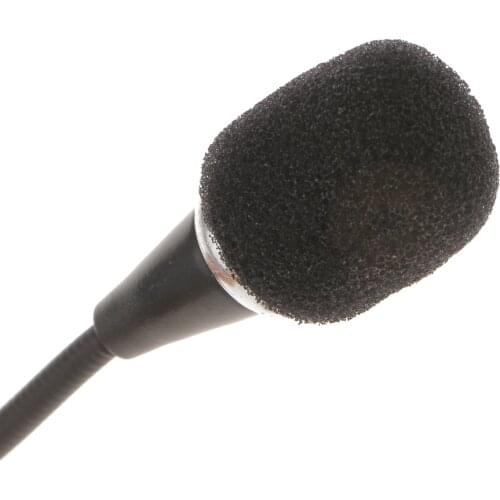 Flexible 3.5mm Jack Mini Microphone Mic For PC Laptop Desktop Mic For Internet Chatting FOR MSN Skype Yahoo Messenger Microphone