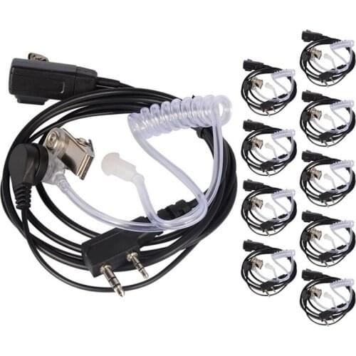 Hot 10PCS Accessories Air Acoustic Tube Headset Earpiece for Baofeng for Radio Walkie Talkie Headset for 888S UV-5R UV-82