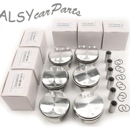Engine Piston & Ring Set 20MM 11257558528 For BMW F11 530i X1 E84 xDrive25i E70 X5 3.0si Z4 E85 E86 3.0si E89 sDrive30i N52B30A