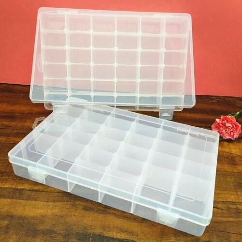 Cross stitch Arrangement Storage box Embroidery thread box Transparent plastic box Large handmade accessories Box receipt empty