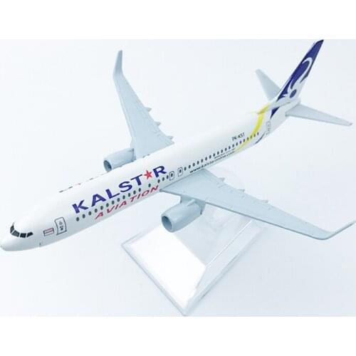 Diecast 16CM 1:400 Airplane 737 B737 Model with Base Alloy Aircraft Plane Toys Model Indonesia KA KALSTAR Airline Plane Models