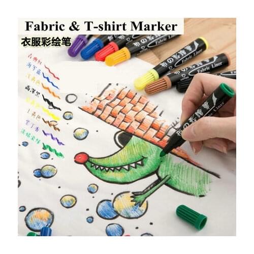 Graffiti Fabric Paint Set Waterproof Permanent Marker Textile Pen For Drawing On T-shirt/Clothes/Shoes