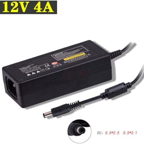 New 12V 4A 5.5*2.5mm Power Adapter For Len ovo LCD screen monitor power supply charger