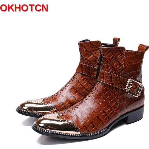Мужские классические ботинки OKHOTCN China At AliExpress